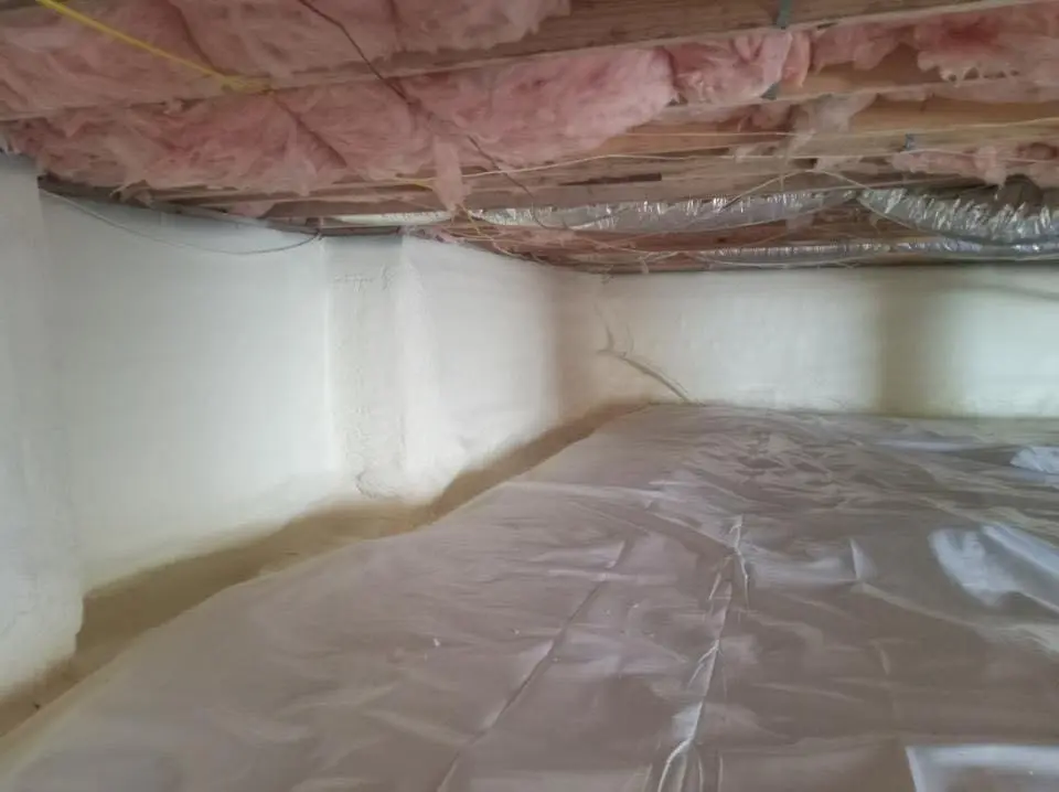 Crawl space encapsulation with closed-cell spray foam for Attic Insulation in Lakeland Highlands
